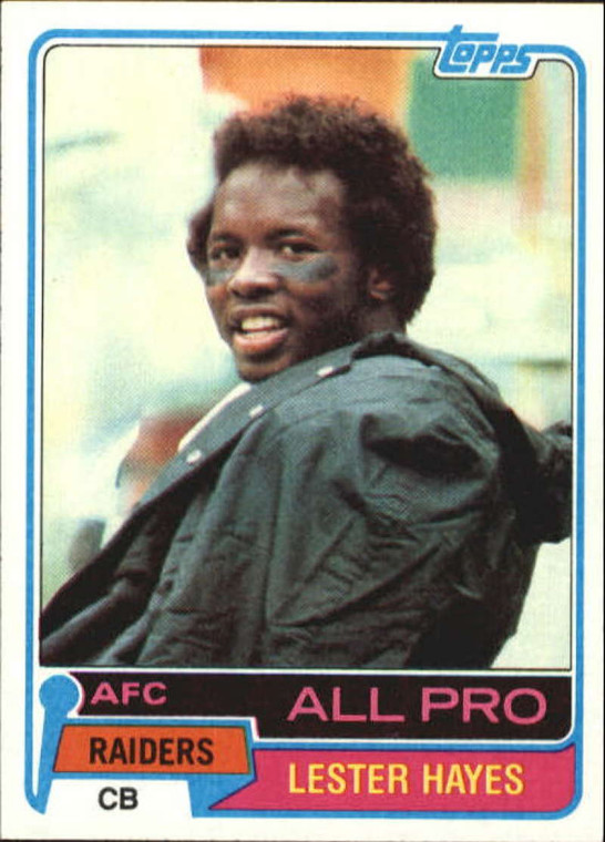 1981 Topps #20 Lester Hayes VG Oakland Raiders 