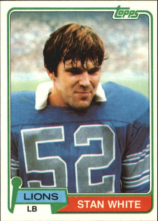 1981 Topps #27 Stan White VG Detroit Lions 