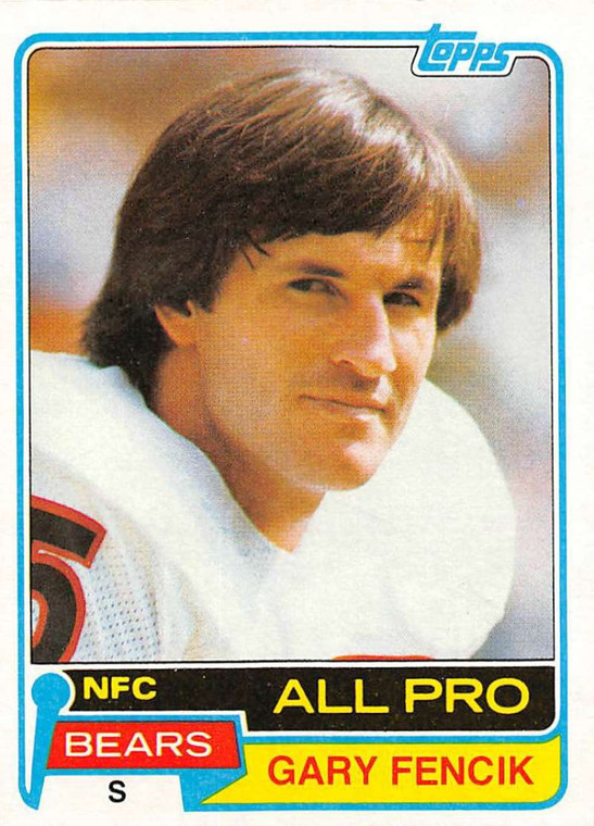 1981 Topps #40 Gary Fencik VG Chicago Bears 