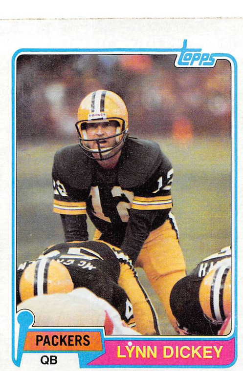 1981 Topps #41 Lynn Dickey VG Green Bay Packers 