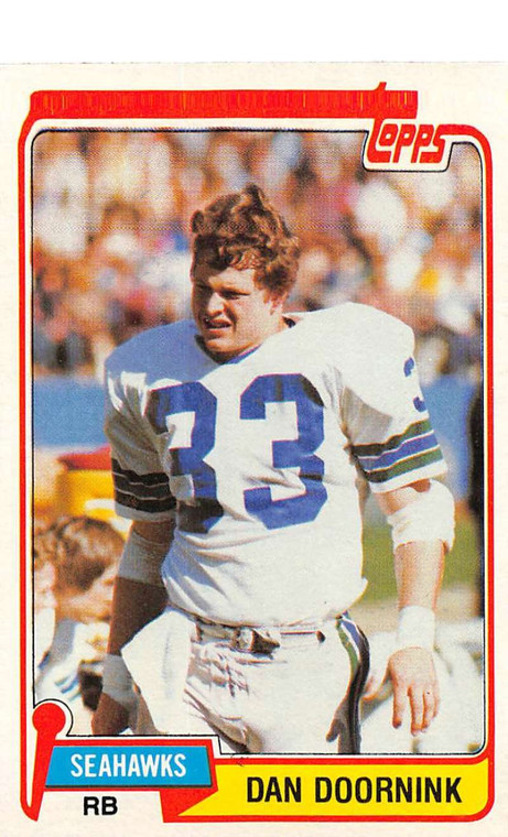 1981 Topps #48 Dan Doornink VG Seattle Seahawks 