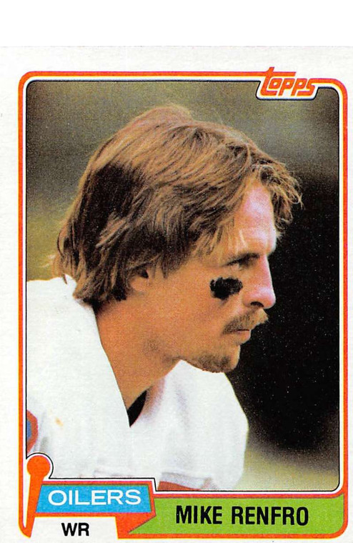 1981 Topps #58 Mike Renfro VG Houston Oilers 
