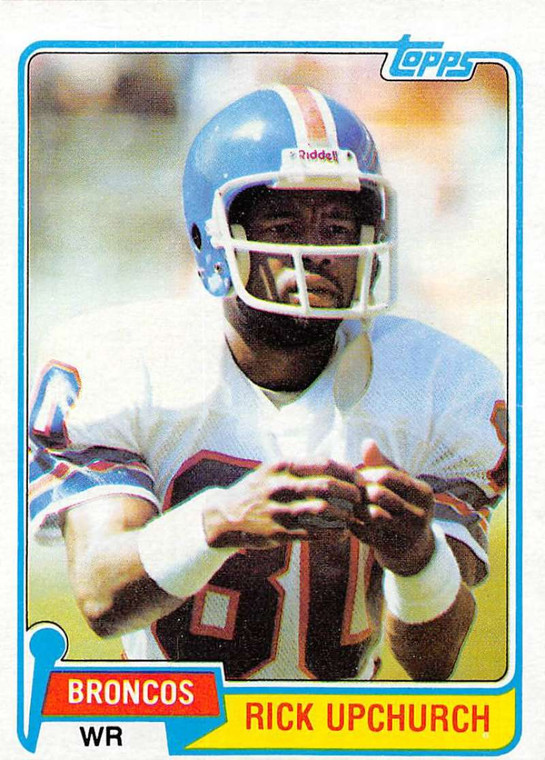 1981 Topps #82 Rick Upchurch VG Denver Broncos 