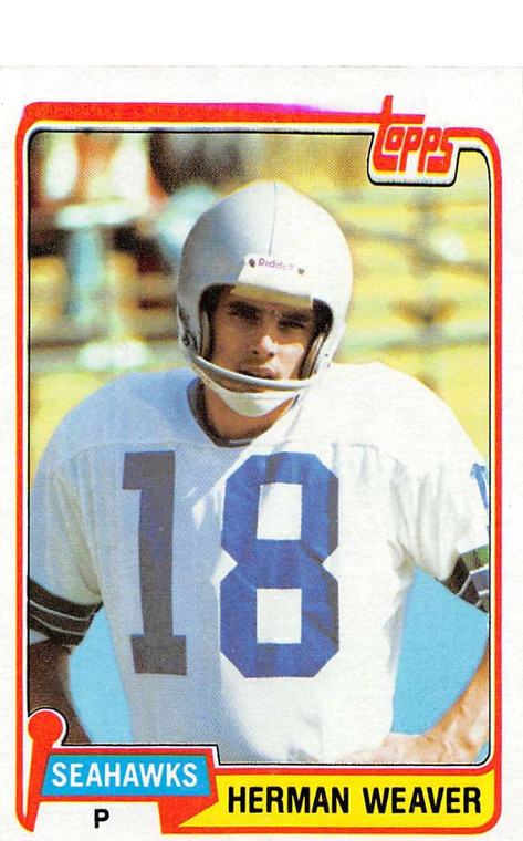 1981 Topps #87 Herman Weaver VG Seattle Seahawks 