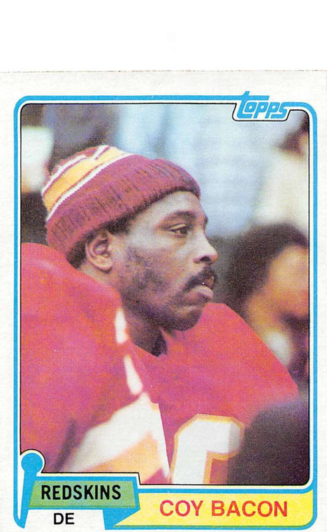 1981 Topps #124 Coy Bacon VG Washington Redskins 