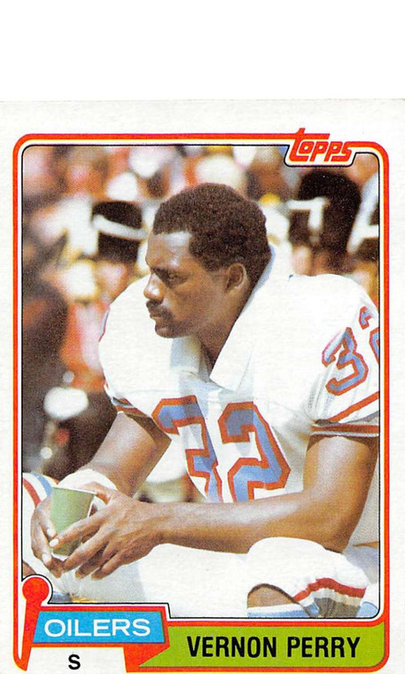 1981 Topps #146 Vernon Perry VG RC Rookie Houston Oilers 