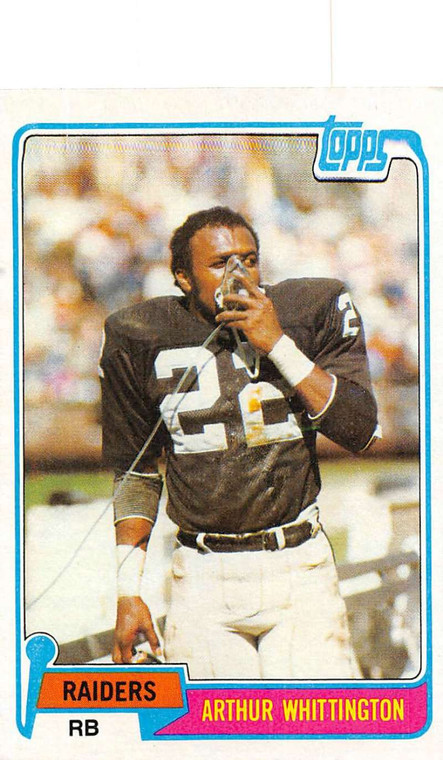 1981 Topps #161 Arthur Whittington VG Oakland Raiders 
