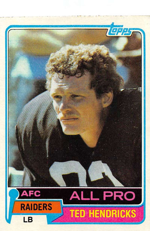 1981 Topps #200 Ted Hendricks VG Oakland Raiders 