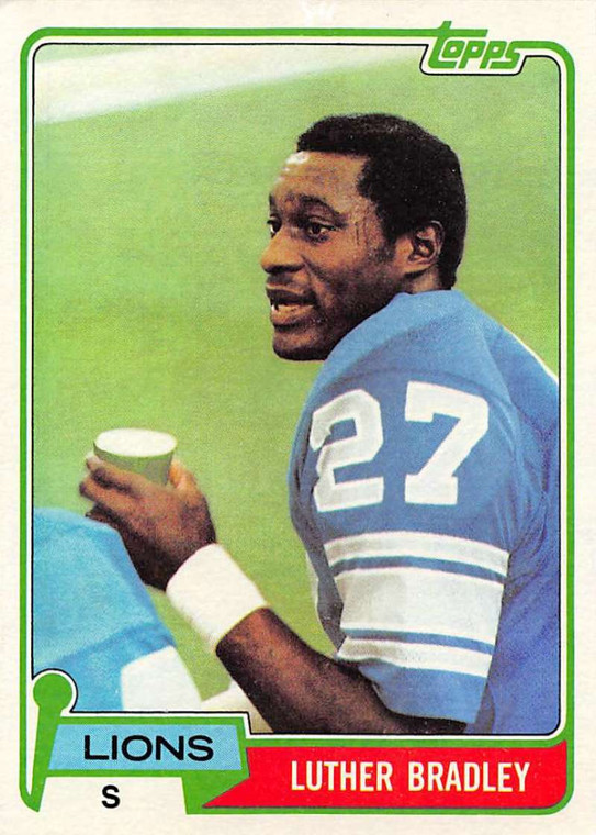 1981 Topps #203 Luther Bradley VG Detroit Lions 