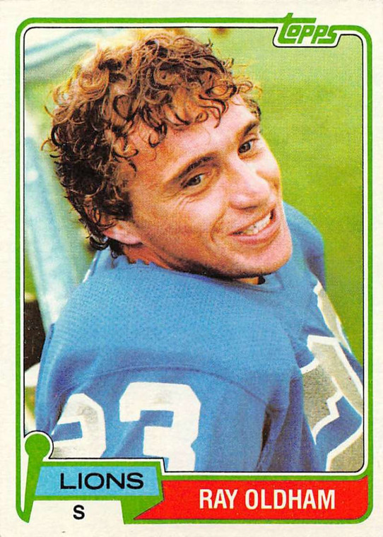 1981 Topps #224 Ray Oldham VG Detroit Lions 