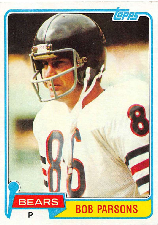 1981 Topps #237 Bob Parsons VG Chicago Bears 