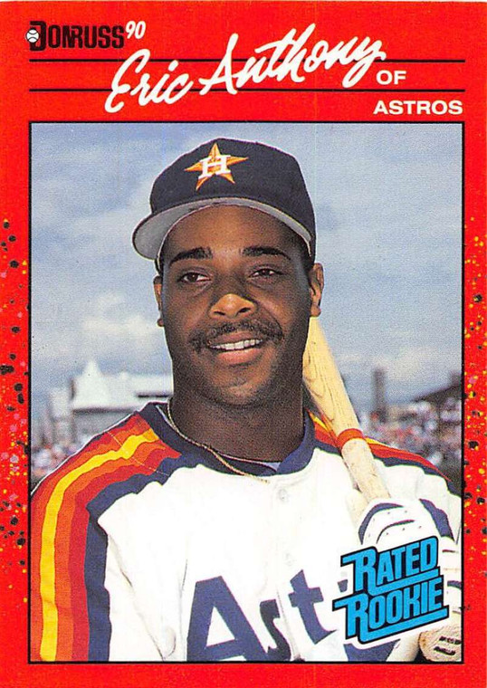 1990 Donruss #34 Eric Anthony NM-MT RC Rookie Houston Astros 
