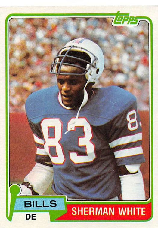 1981 Topps #246 Sherman White VG Buffalo Bills 