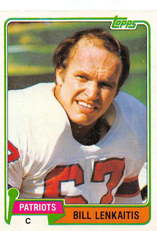 1981 Topps #268 Bill Lenkaitis VG New England Patriots 