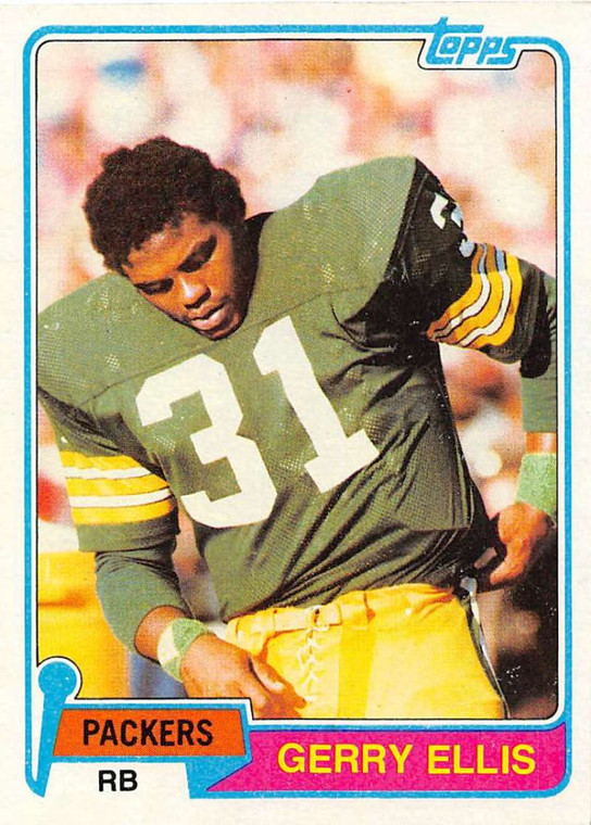 1981 Topps #291 Gerry Ellis VG Green Bay Packers 
