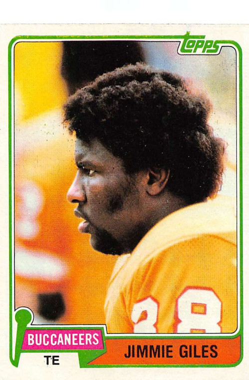 1981 Topps #293 Jimmie Giles VG Tampa Bay Buccaneers 