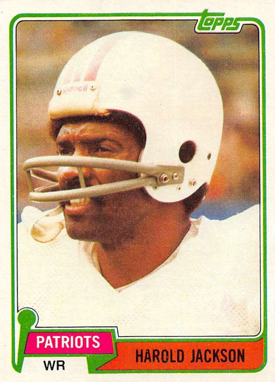 1981 Topps #311 Harold Jackson VG New England Patriots 
