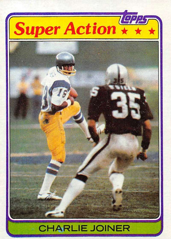 1981 Topps #312 Charlie Joiner VG San Diego Chargers 