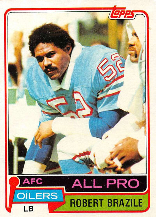 1981 Topps #450 Robert Brazile VG Houston Oilers 