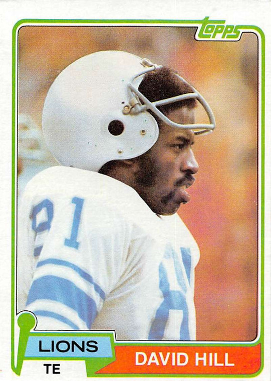 1981 Topps #485 David Hill VG Detroit Lions 