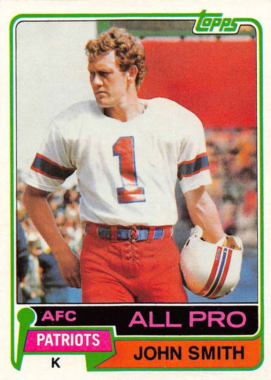 1981 Topps #490 John Smith VG New England Patriots 