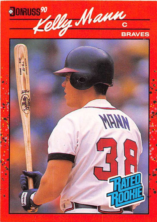 1990 Donruss #46 Kelly Mann DP NM-MT RC Rookie Atlanta Braves 