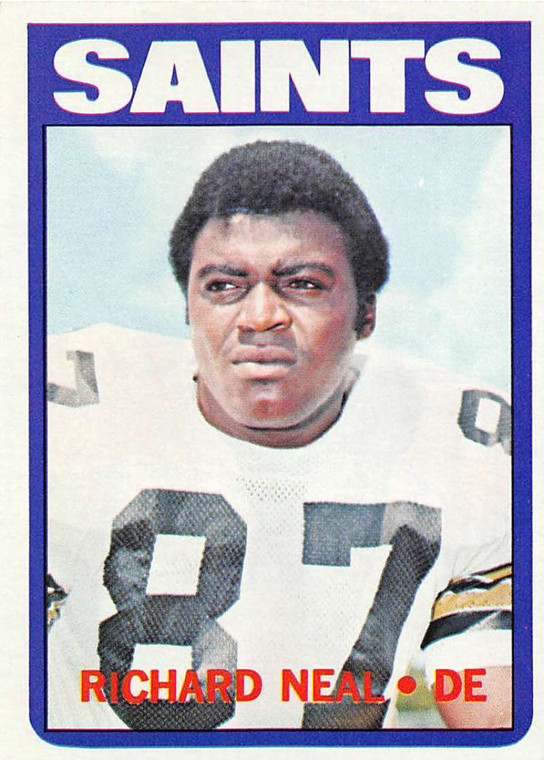 1972 Topps #87 Richard Neal VG  New Orleans Saints 