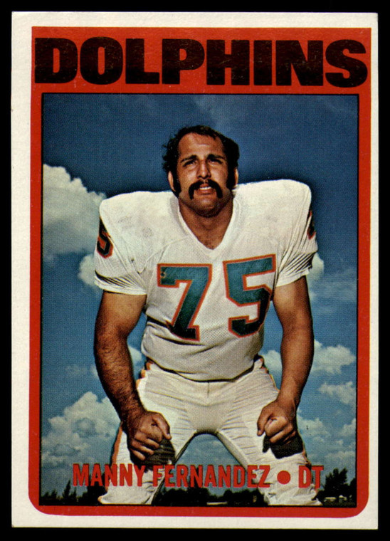 1972 Topps #221 Manny Fernandez VG  RC Rookie Miami Dolphins 