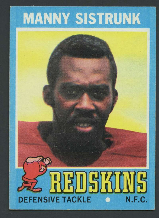1971 Topps #192 Manny Sistrunk VG RC Rookie Washington Redskins 