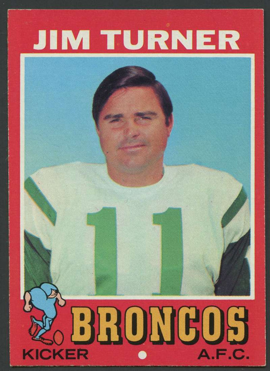 1971 Topps #136 Jim Turner VG Denver Broncos 