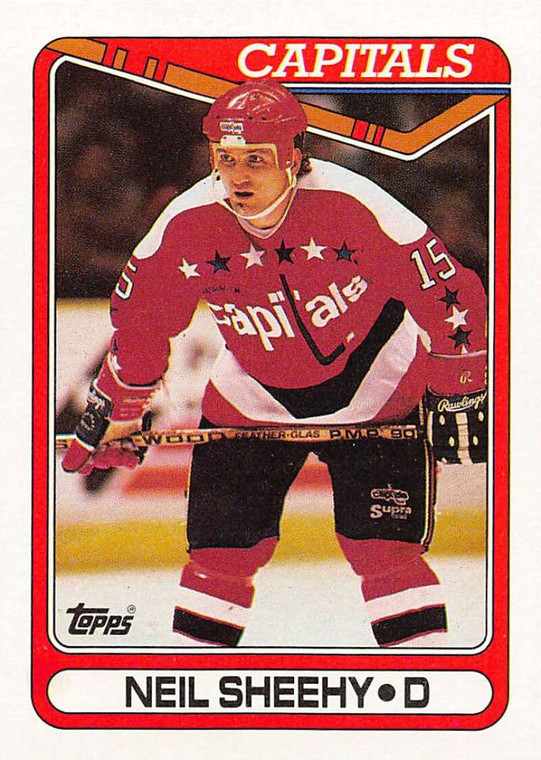 1990-91 Topps #188 Neil Sheehy VG Washington Capitals 