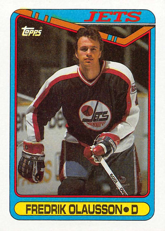 1990-91 Topps #242 Fredrik Olausson VG 