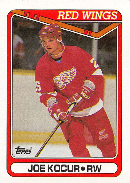 1990-91 Topps #55 Joey Kocur VG RC Rookie Detroit Red Wings 
