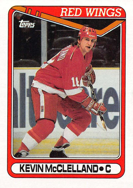 1990-91 Topps #389 Kevin McClelland VG Detroit Red Wings 