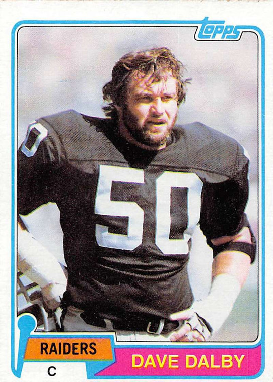 1981 Topps #449 Dave Dalby VG Oakland Raiders 