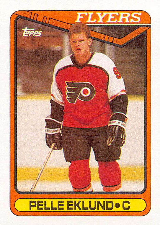1990-91 Topps #254 Pelle Eklund VG Philadelphia Flyers 