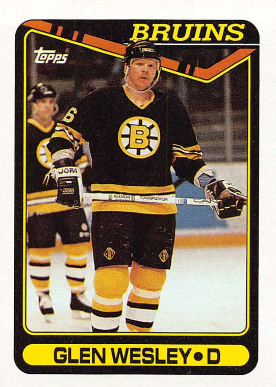1990-91 Topps #379 Glen Wesley VG Boston Bruins 
