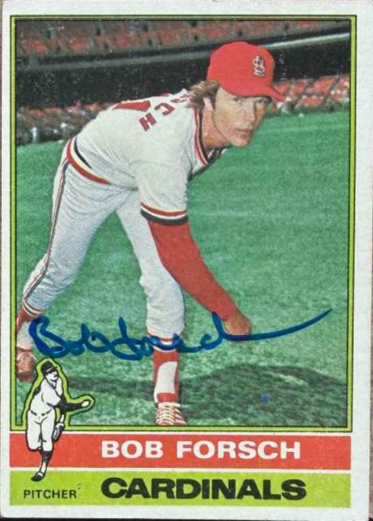 Bob Forsch Autographed 1976 Topps #426 St. Louis Cardinals Card