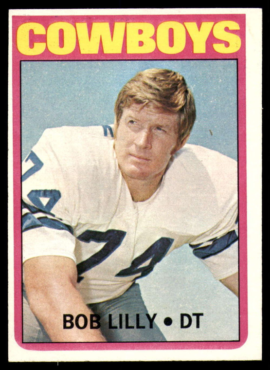 1972 Topps #145 Bob Lilly VG  Dallas Cowboys 