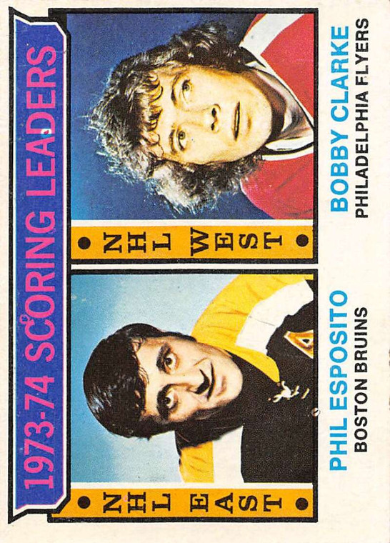 1974-75 Topps #3 Phil Esposito/Bobby Clarke LL VG  Boston Bruins/Philadelphia Flyers 