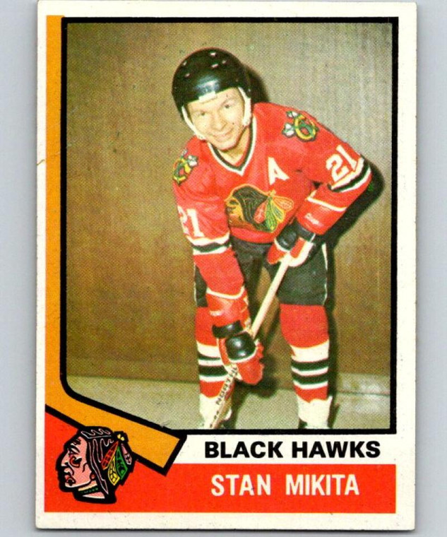 1974-75 Topps #20 Stan Mikita VG  Chicago Blackhawks 