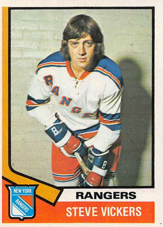 1974-75 Topps #29 Steve Vickers VG  New York Rangers 
