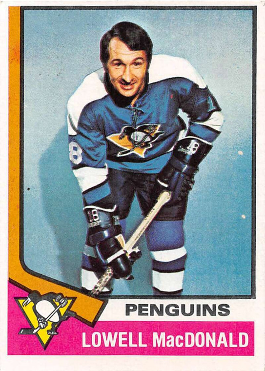 1974-75 Topps #30 Lowell MacDonald VG  Pittsburgh Penguins 