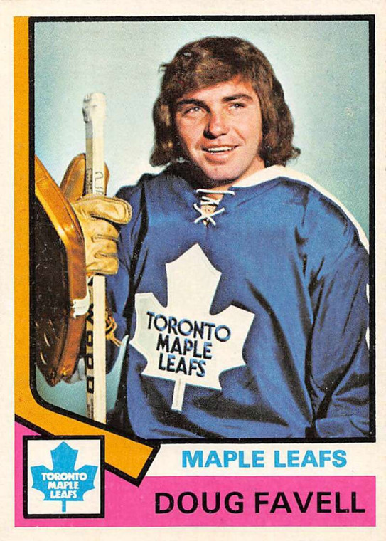 1974-75 Topps #46 Doug Favell VG  Toronto Maple Leafs 