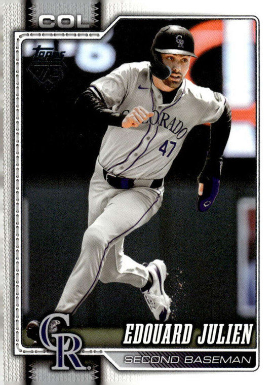 2026 Topps #660 Edouard Julien NM-MT  Colorado Rockies 