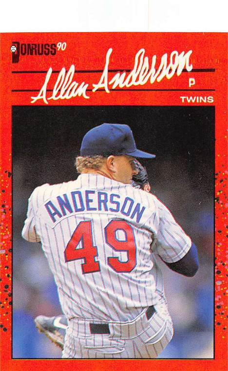1990 Donruss #64 Allan Anderson NM-MT Minnesota Twins 