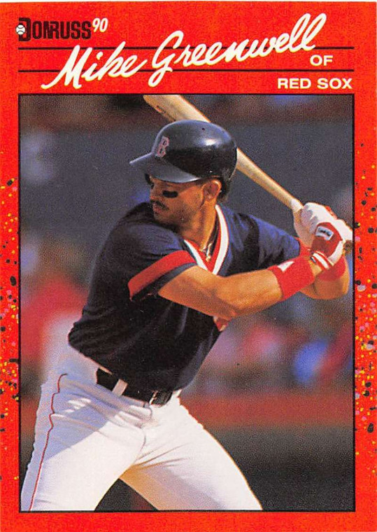 1990 Donruss #66 Mike Greenwell NM-MT Boston Red Sox 