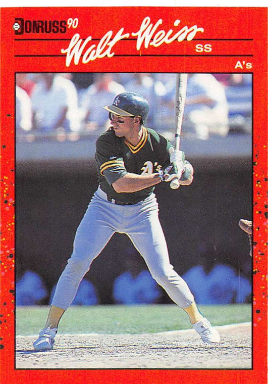 1990 Donruss #67 Walt Weiss NM-MT Oakland Athletics 