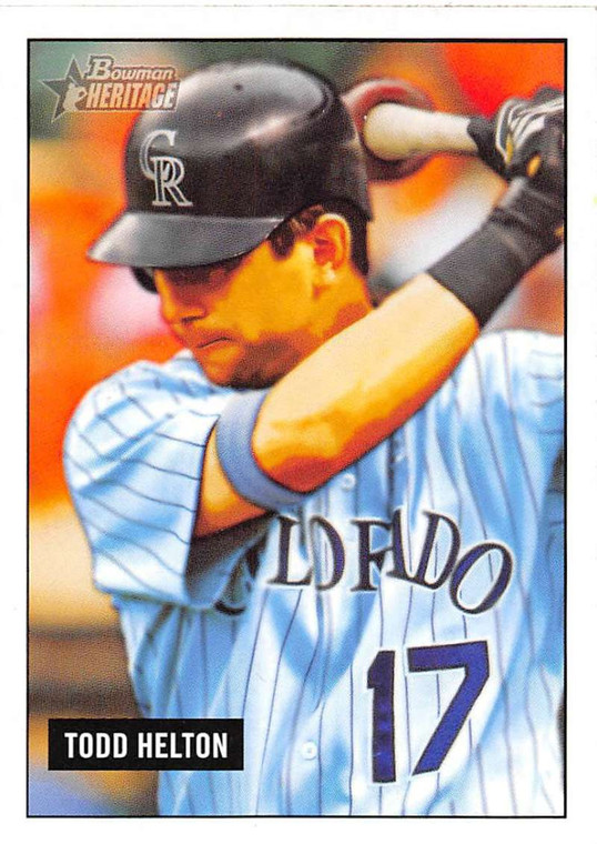 2005 Bowman Heritage #162 Todd Helton NM-MT Colorado Rockies 