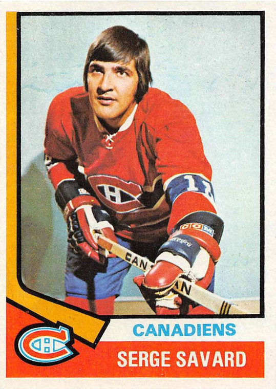 1974-75 Topps #53 Serge Savard VG  Montreal Canadiens 